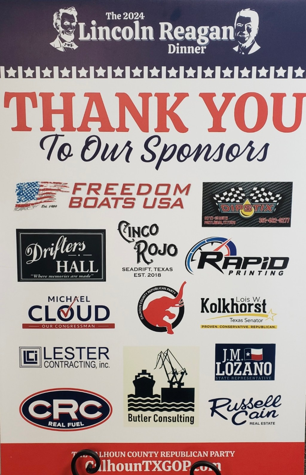 Learn More: 2024 Lincoln Reagan Dinner Sponsors &&nbsp;Organizations
